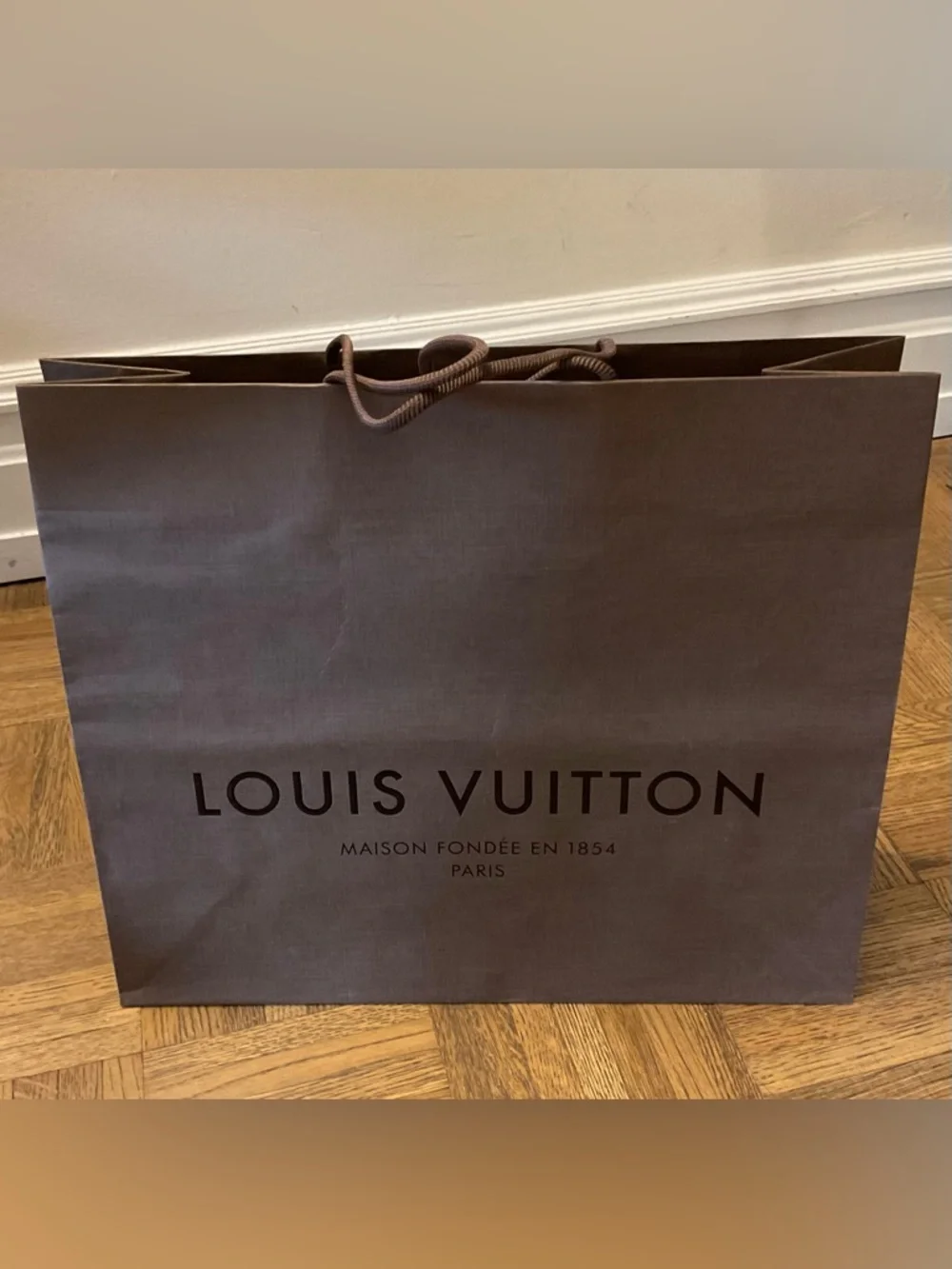 Louis Vuitton Brown Paper Shopping Gift Bag